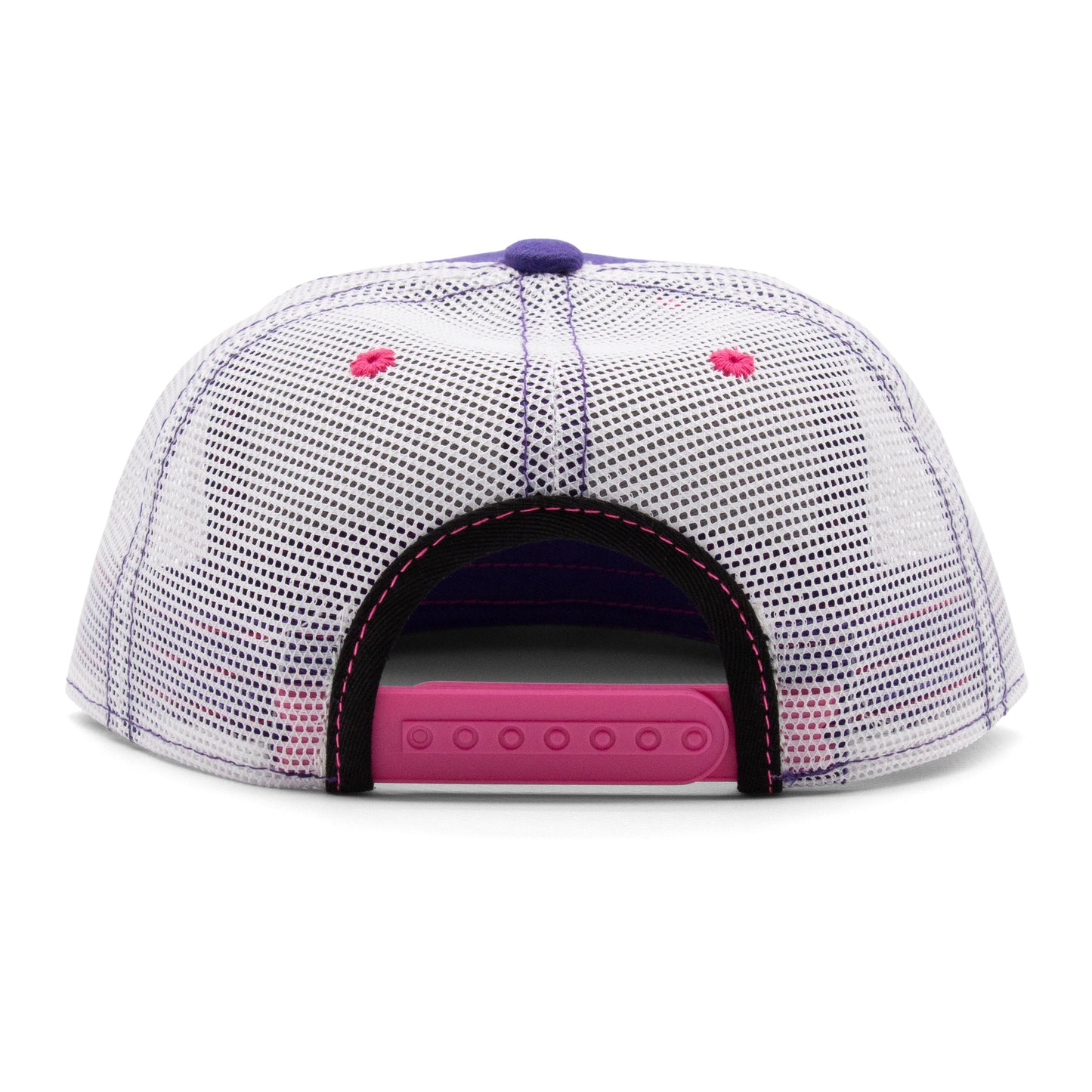 Kids Unicorn Flat Bill Hat royal back view