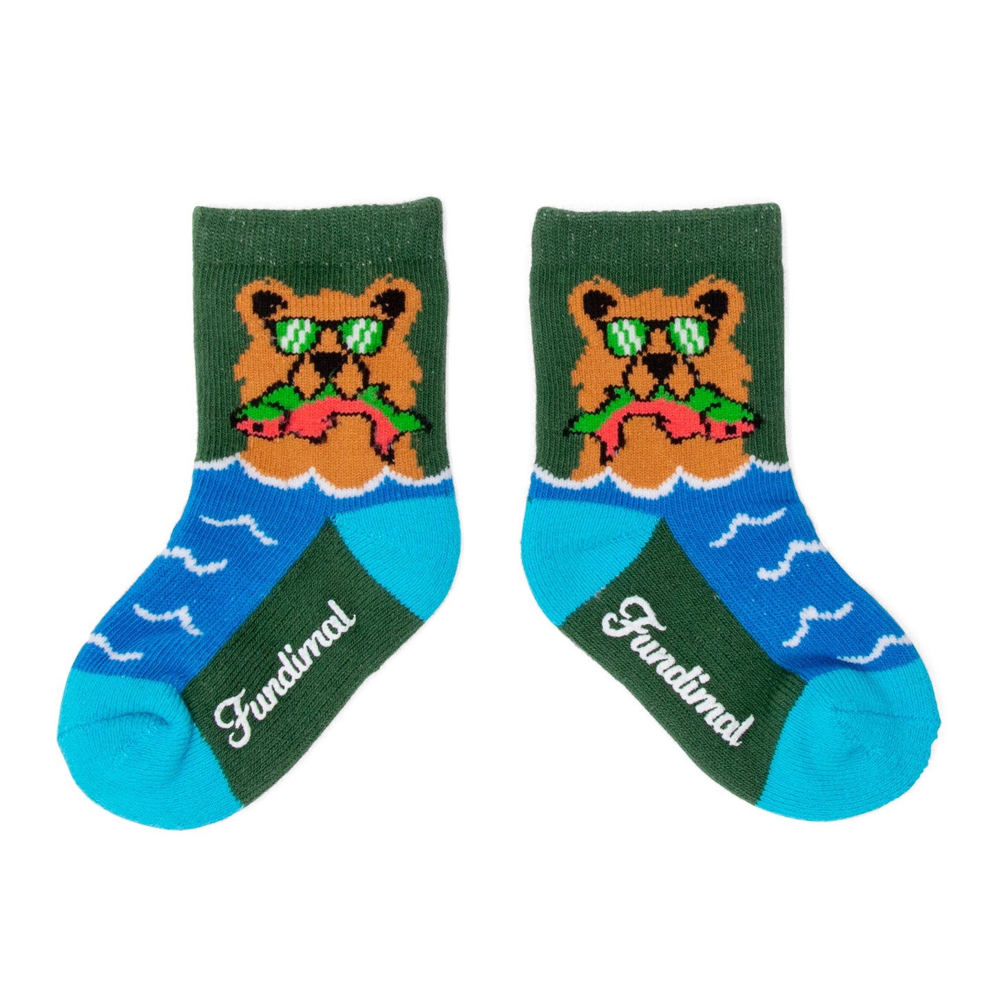 Toddler Bear Salmon Socks royal
