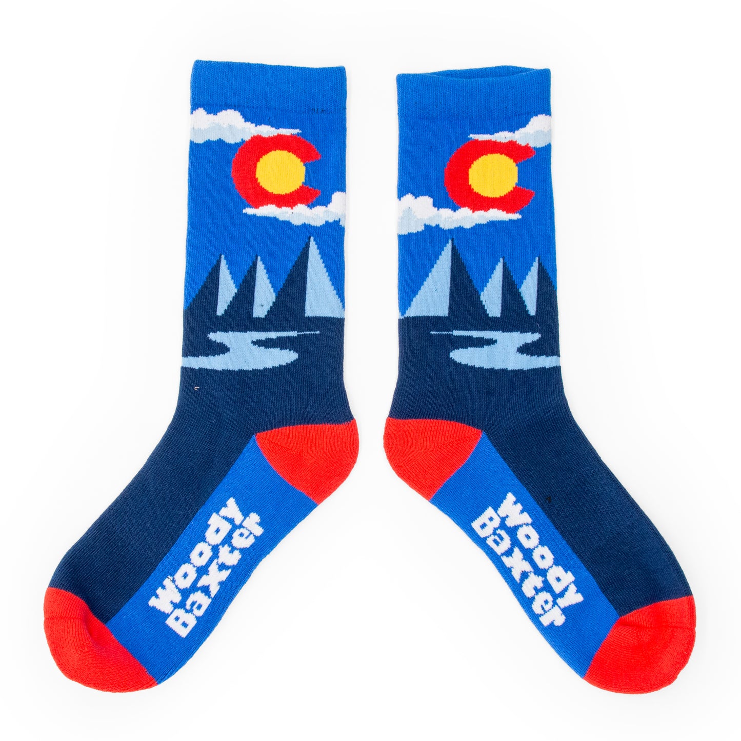 Big Kids Colorado Clouds Socks royal