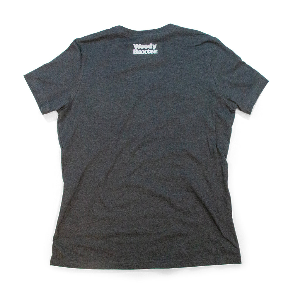 Women’s Celebrity Sports Center T-Shirt black back view