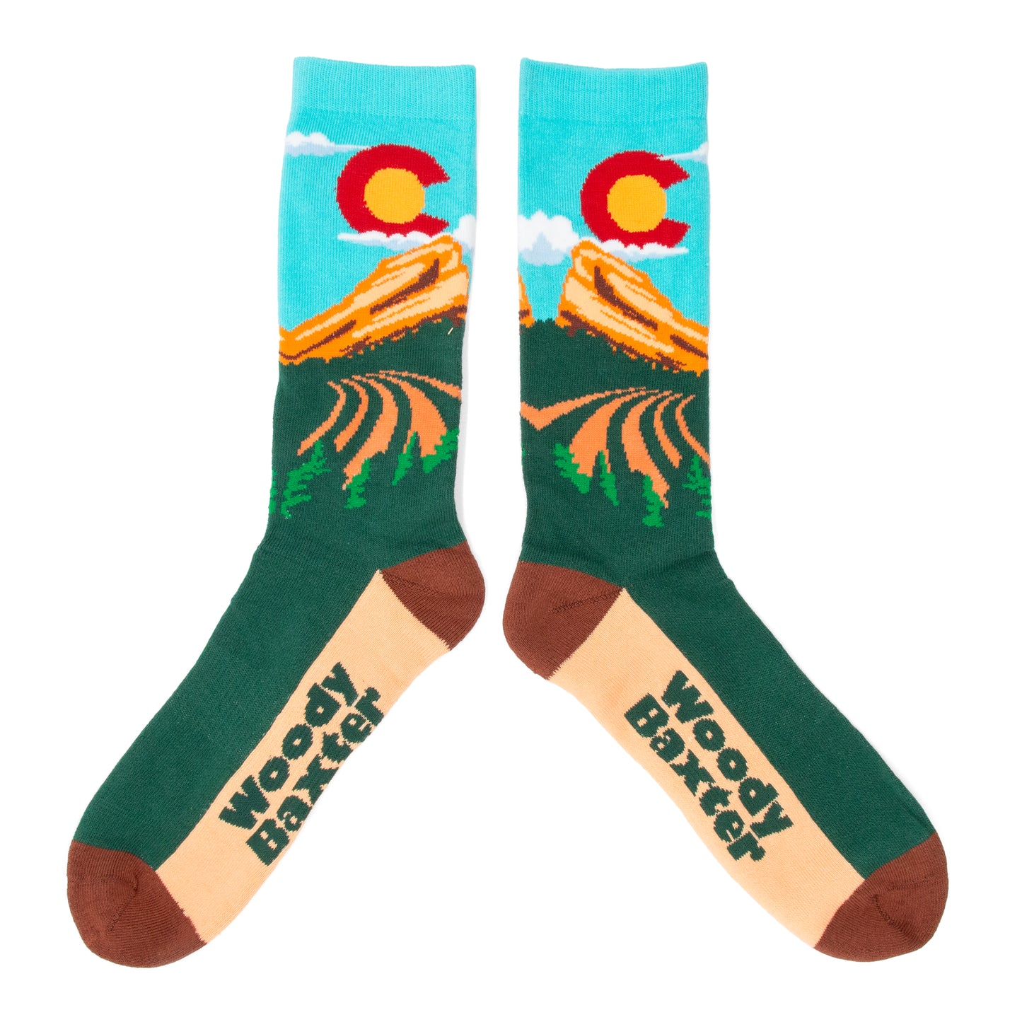 Adult Colorado Red Rocks Socks