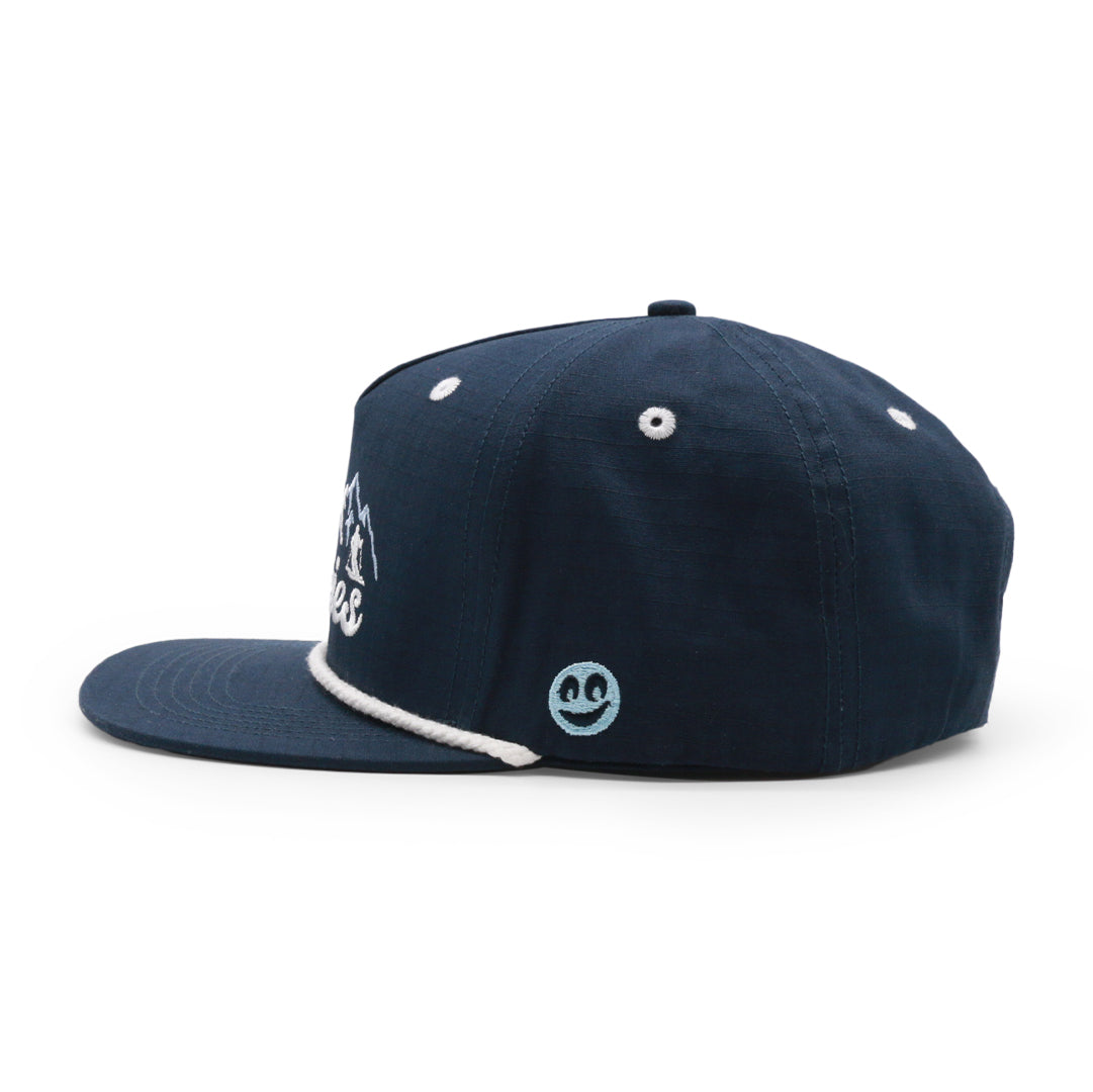 Adult Ride the Rockies Rope Hat royal right side view