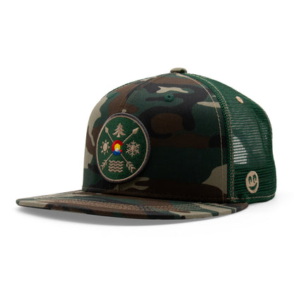 Adult Colorado All Seasons Patch Flat Bill Hat