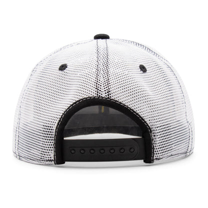 Adult New Mexico Zia Flat Bill Hat - Black/Red - Back