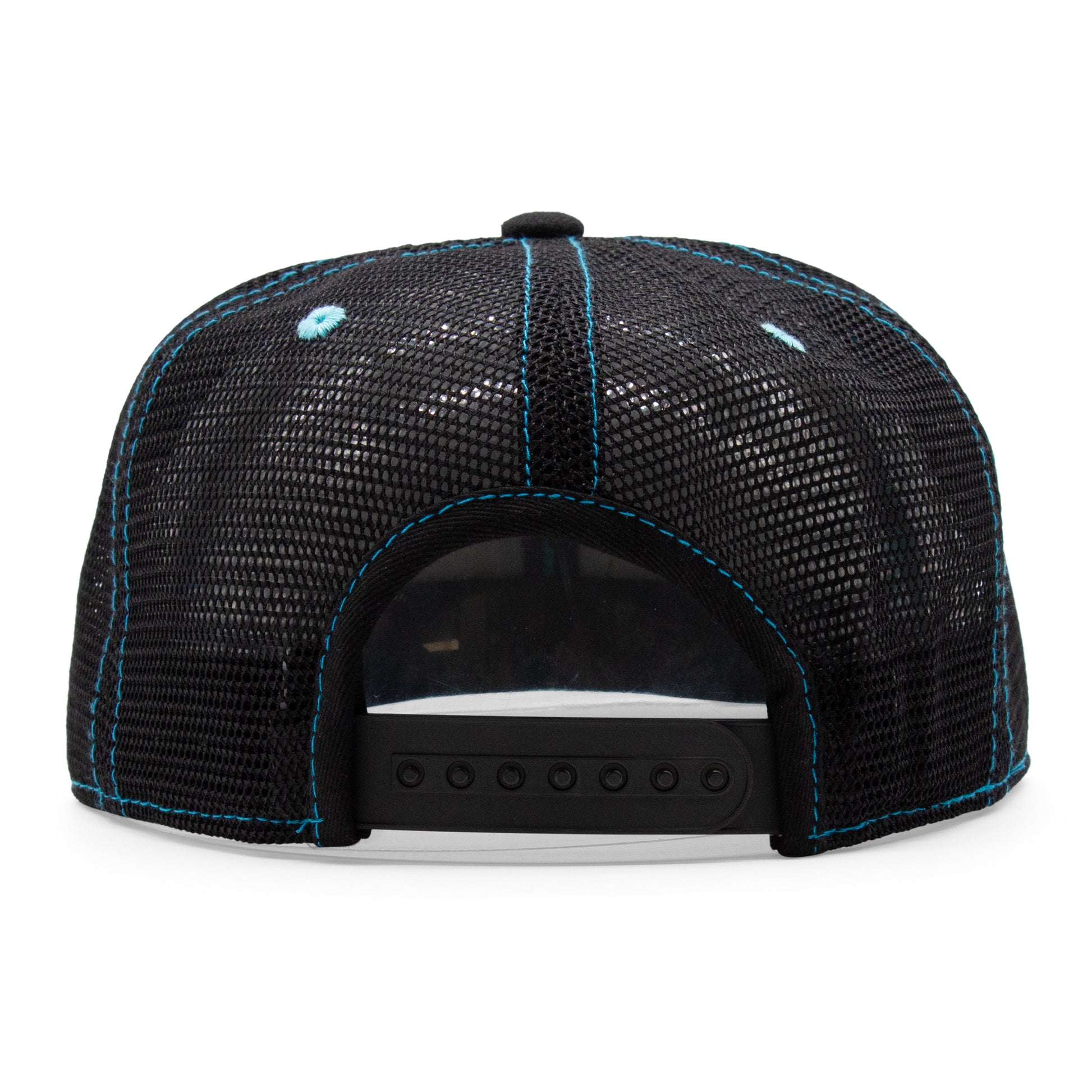Adult New Mexico Zia Flat Bill Hat - Grey/Black - Back