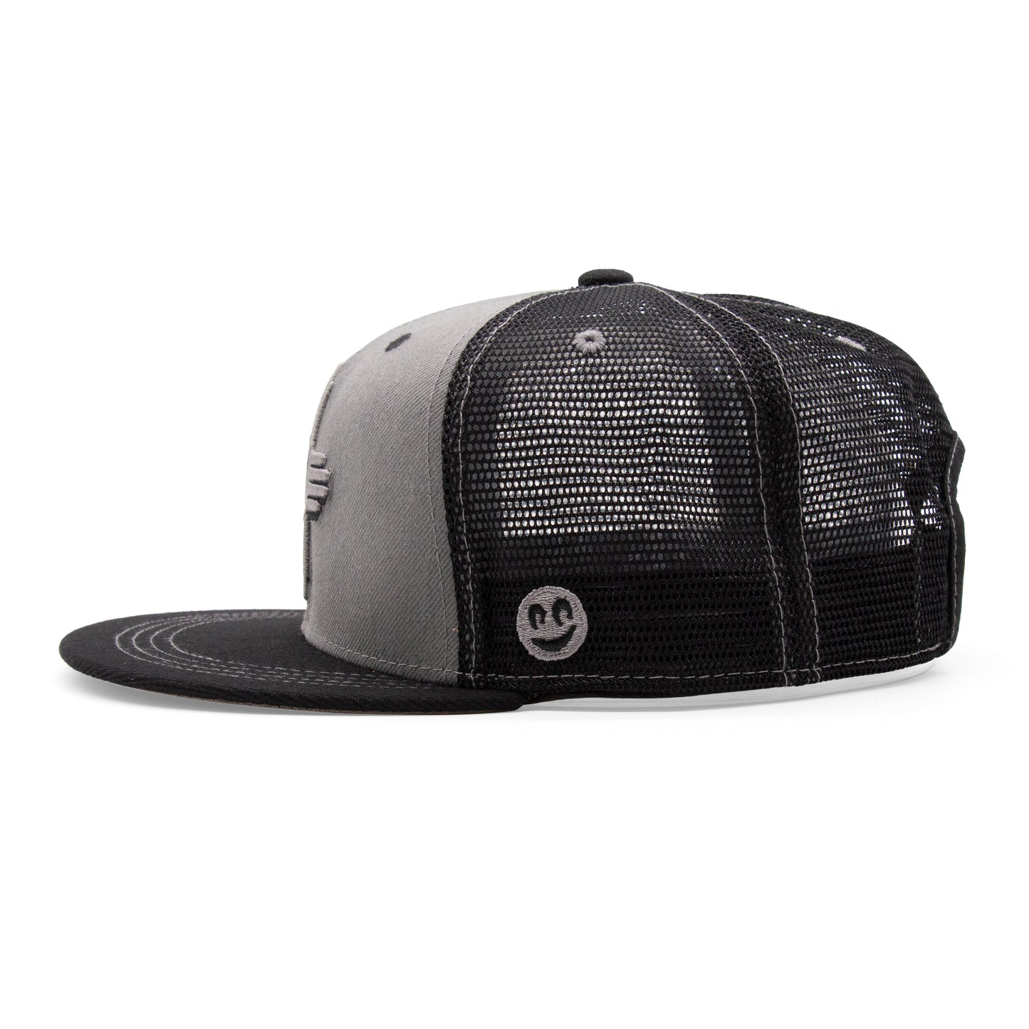 Adult New Mexico Zia Flat Bill Hat - Heather/Black - Left Side