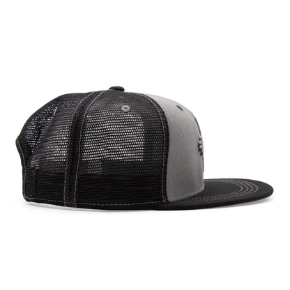 Adult New Mexico Zia Flat Bill Hat - Heather/Black - Right Side