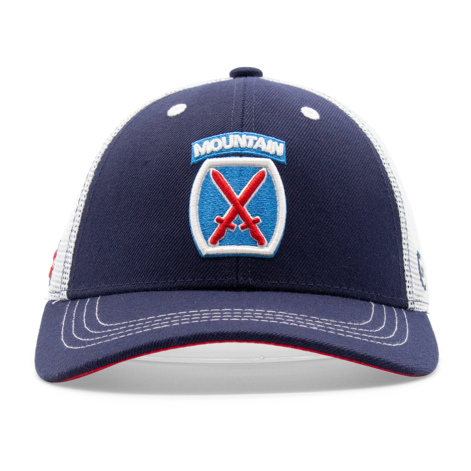 Adult 10th Mountain Low Pro Curved Bill Hat - Front