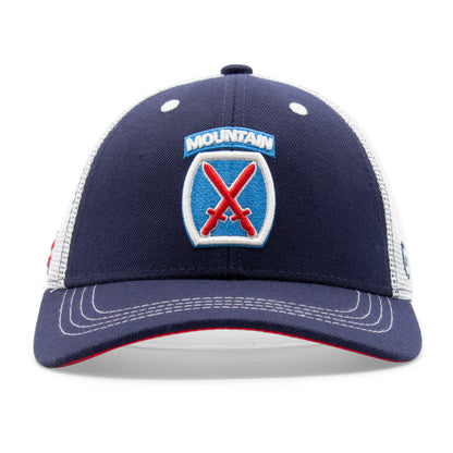 Adult 10th Mountain Low Pro Curved Bill Hat - Front