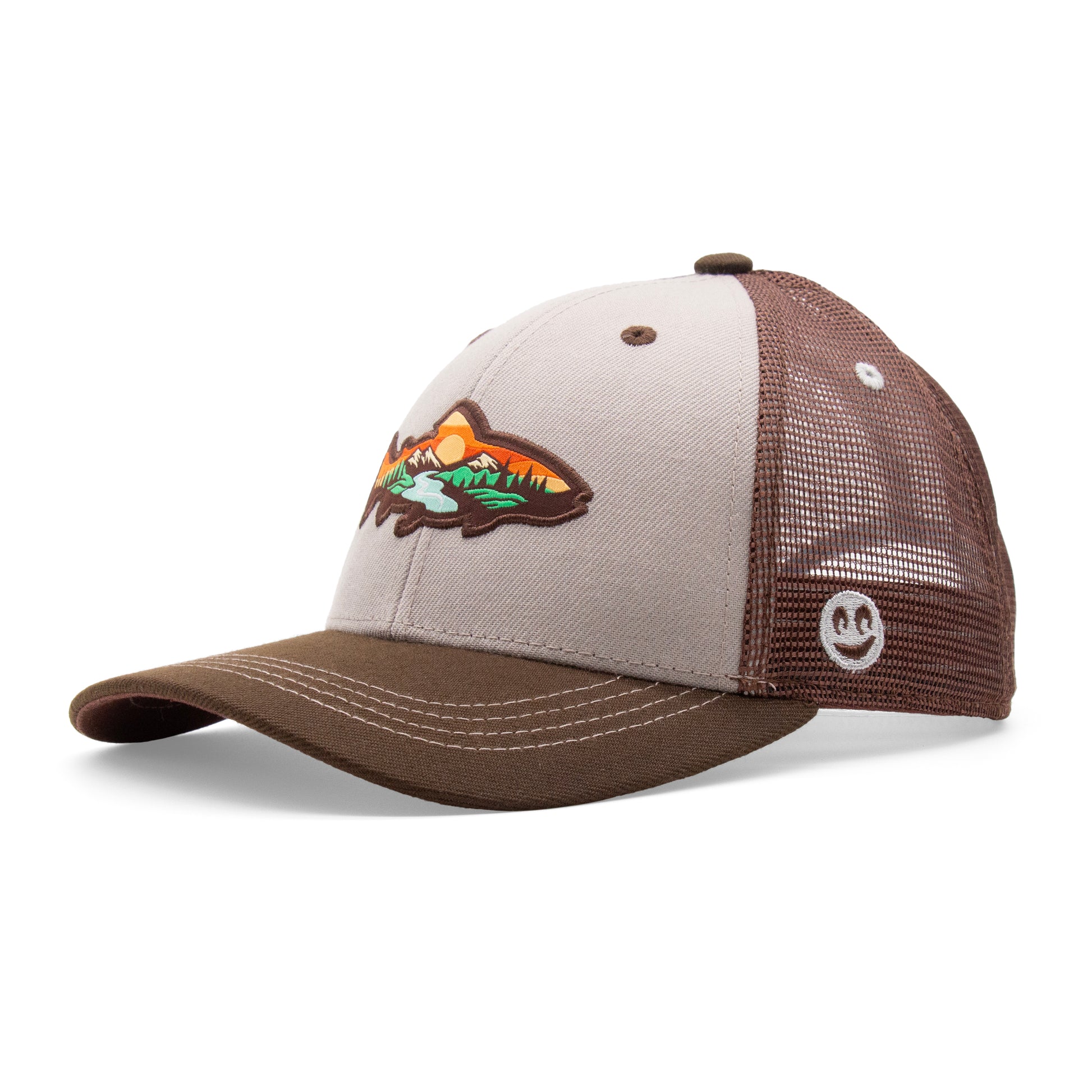 Adult Trout Stream Low Pro Curved Bill Hat - Angled