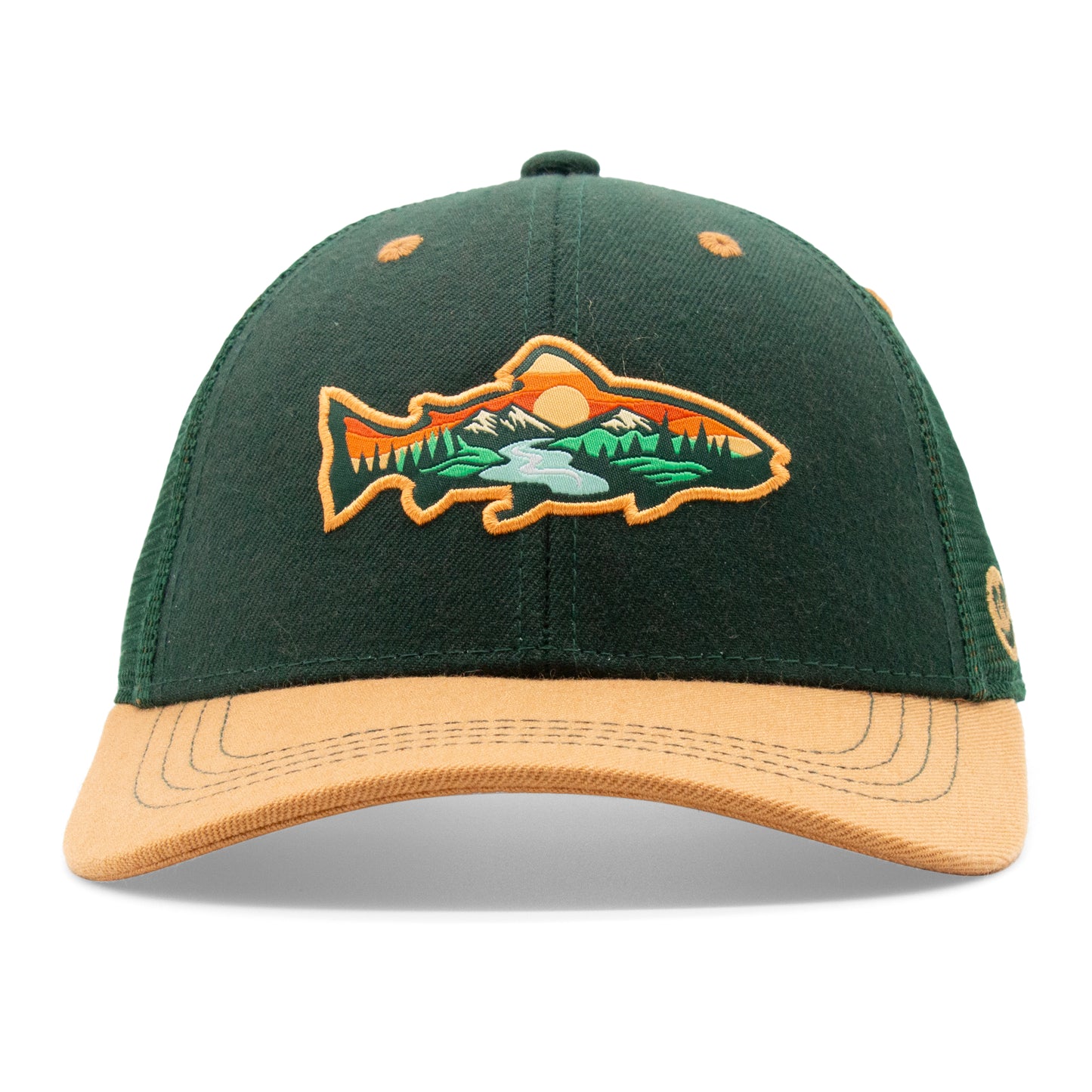 Adult Trout Stream Low Pro Curved Bill Hat - Front