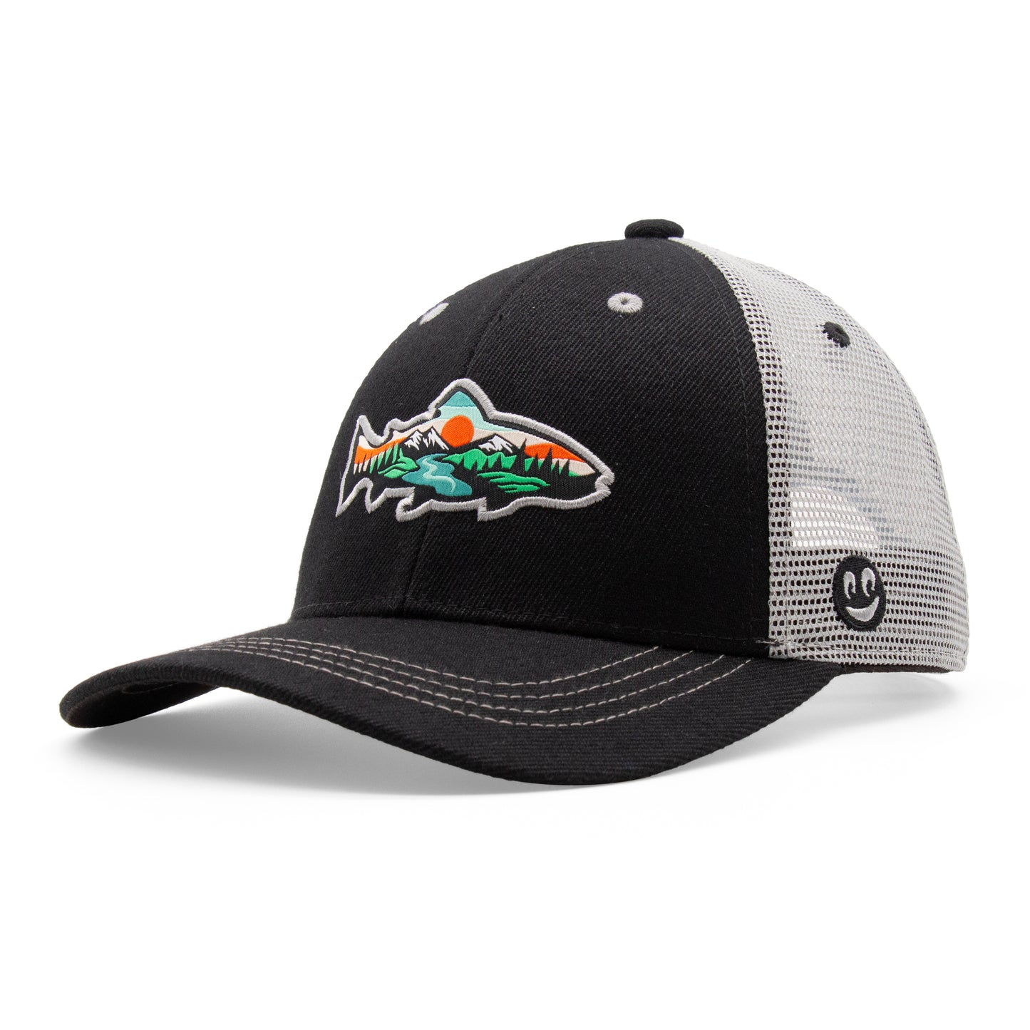Adult Trout Stream Low Pro Curved Bill Hat - Angled