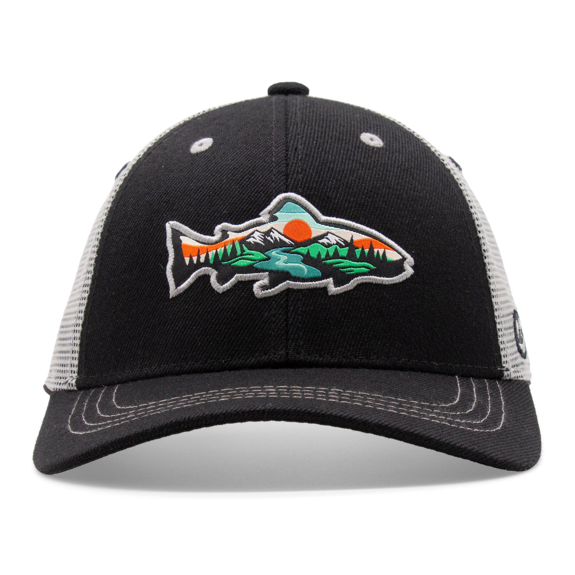 Adult Trout Stream Low Pro Curved Bill Hat - Front