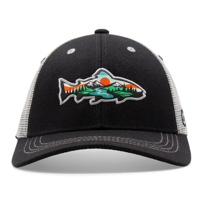 Adult Trout Stream Low Pro Curved Bill Hat - Front