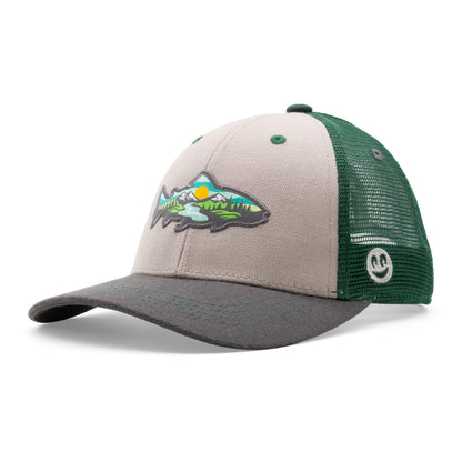 Adult Trout Stream Low Pro Curved Bill Hat - Angled