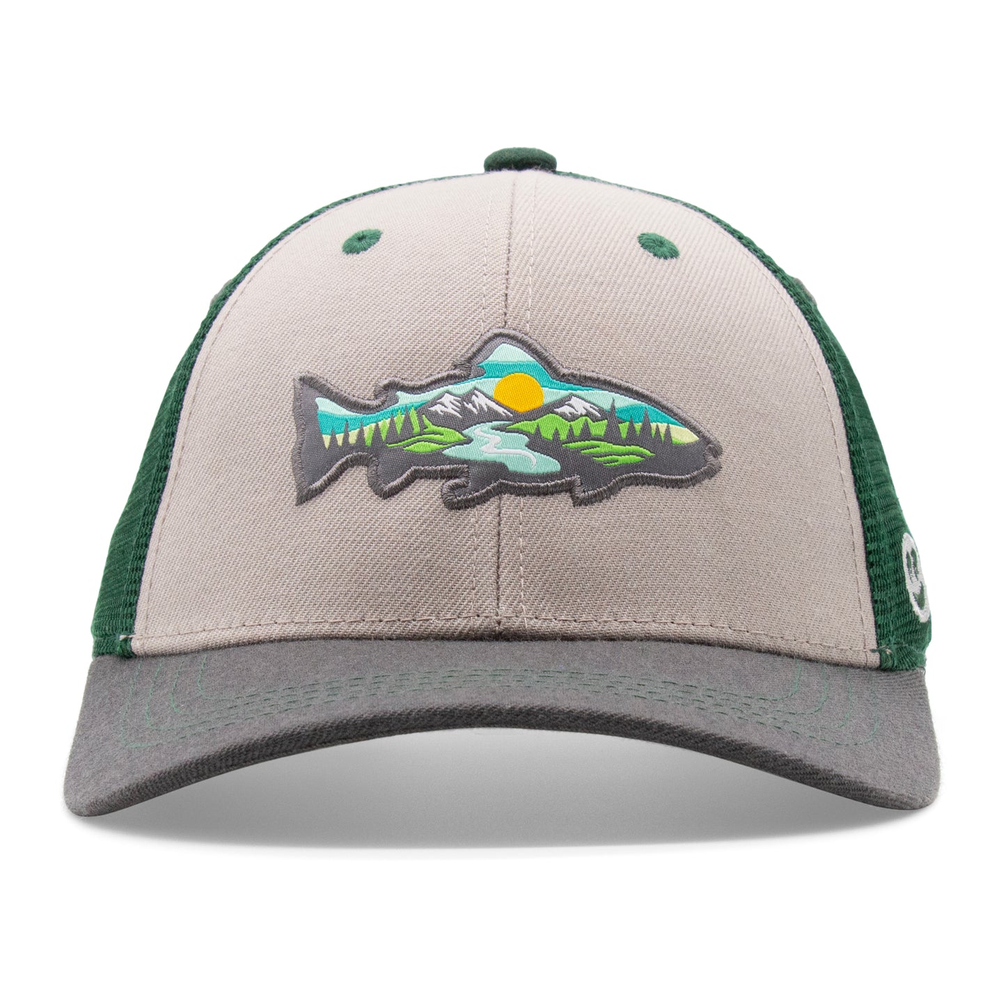 Adult Trout Stream Low Pro Curved Bill Hat - Front