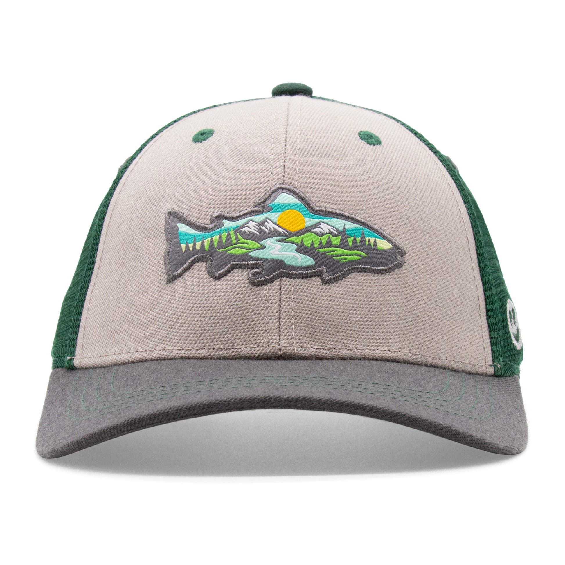Adult Trout Stream Low Pro Curved Bill Hat - Front