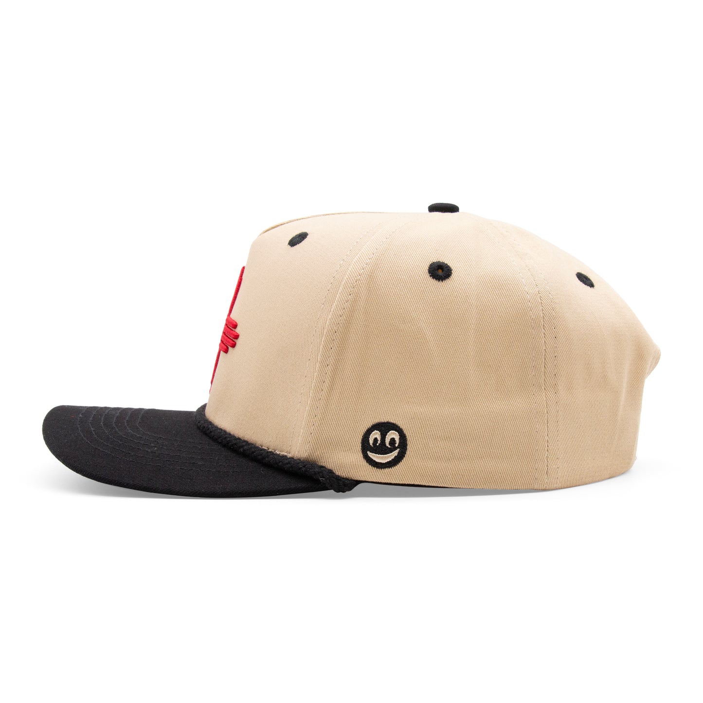 Adult New Mexico Zia Tan/Black Curved Bill Hat