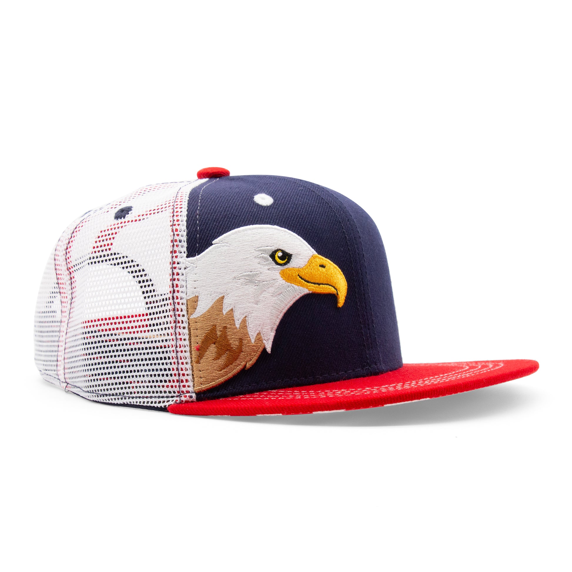 Kids Bald Eagle Hat - Angled