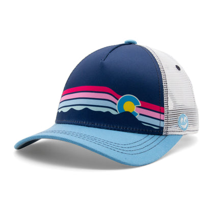 Kids Ascent Colorado Low Pro Hat beige front view
