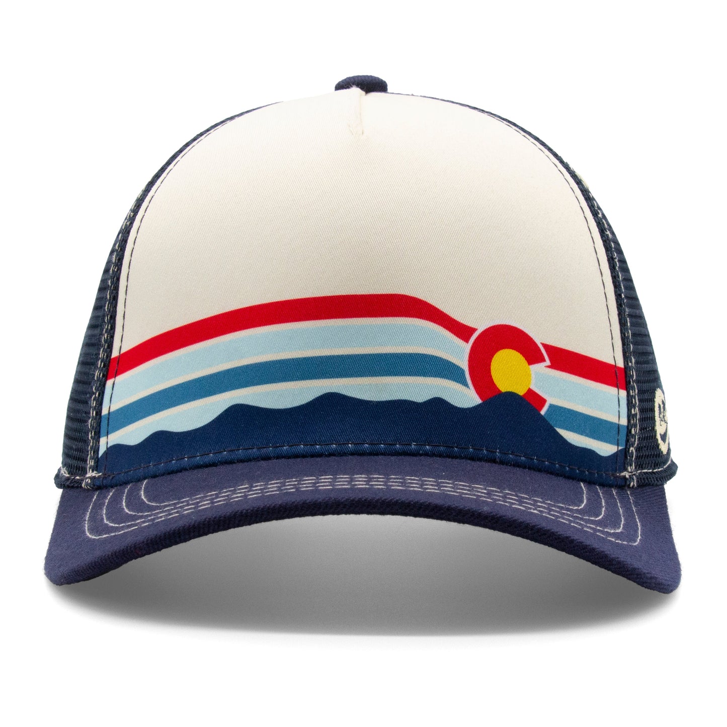 Kids Ascent Colorado Low Pro Hat royal angled back view