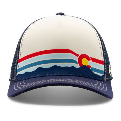 Kids Ascent Colorado Low Pro Hat royal angled back view