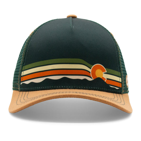 Adult Ascent Colorado Low Pro Hat turqouise front view