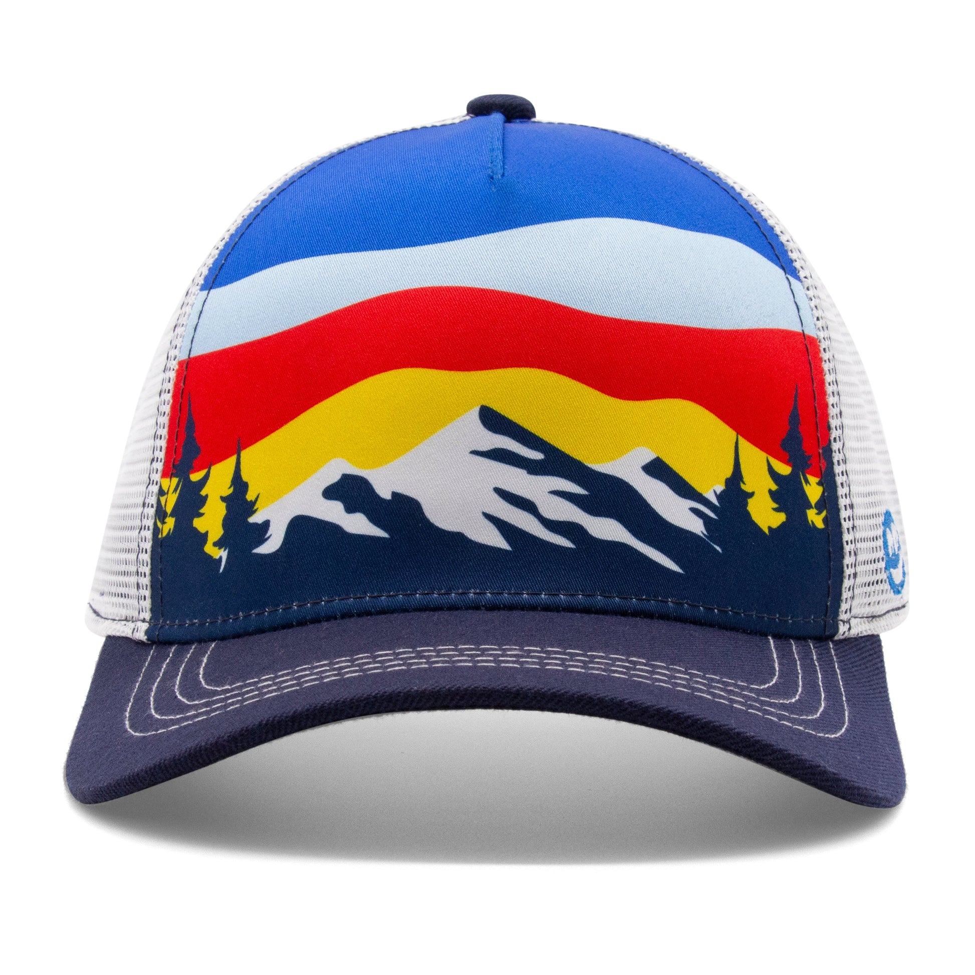 Adult Mountain Tree Tops Low Pro Hat navy extra view 13