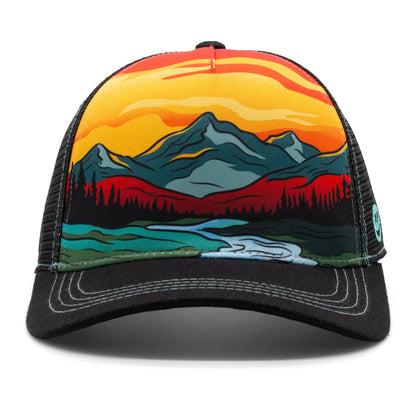 Adult Summer Strokes Low Pro Hat royal front view