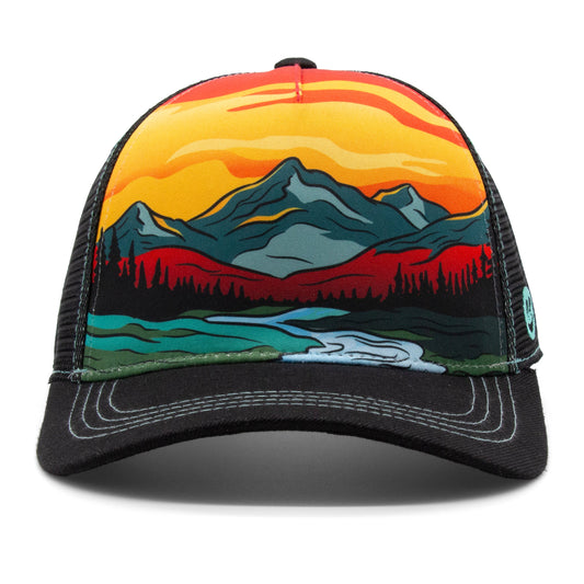 Adult Summer Strokes Low Pro Hat royal front view