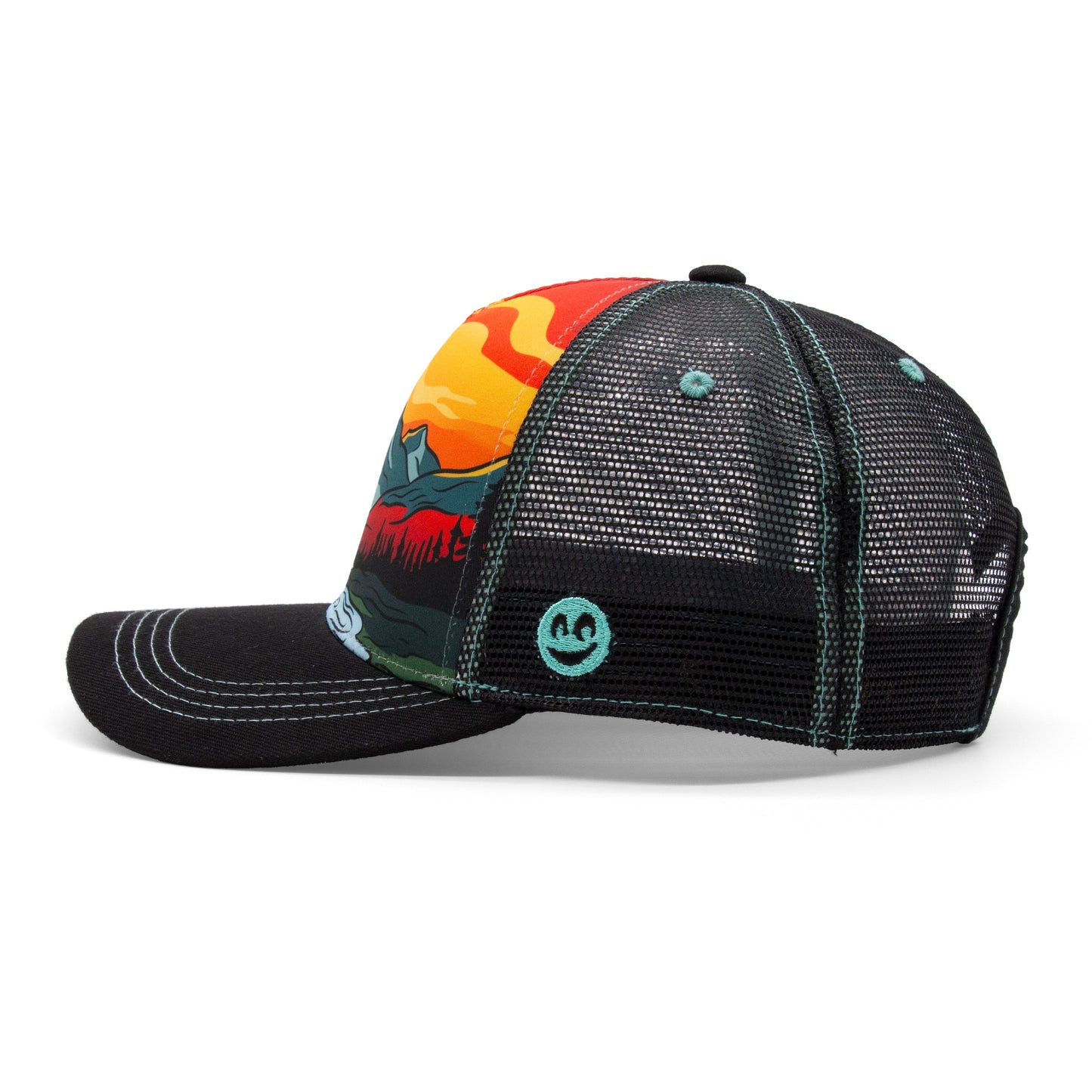 Adult Summer Strokes Low Pro Hat royal right side view