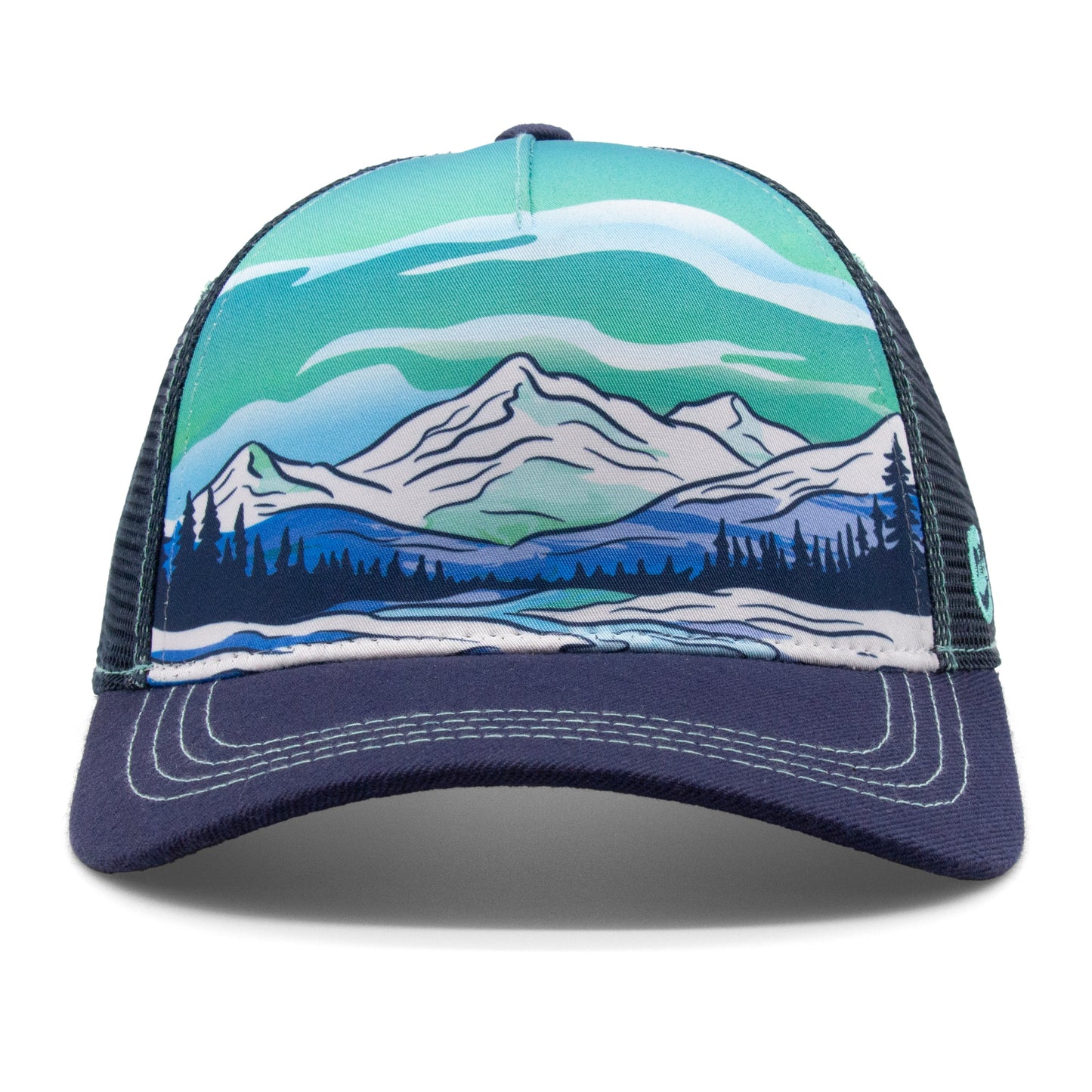 Kids Winter Strokes Low Pro Hat royal front view