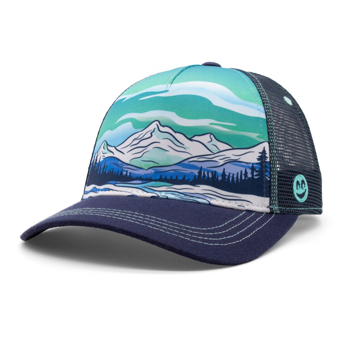 Kids Winter Strokes Low Pro Hat royal left side view
