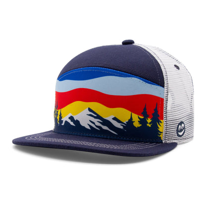 Adult Colorado Mountain Tree Tops Camper Hat navy extra view 6