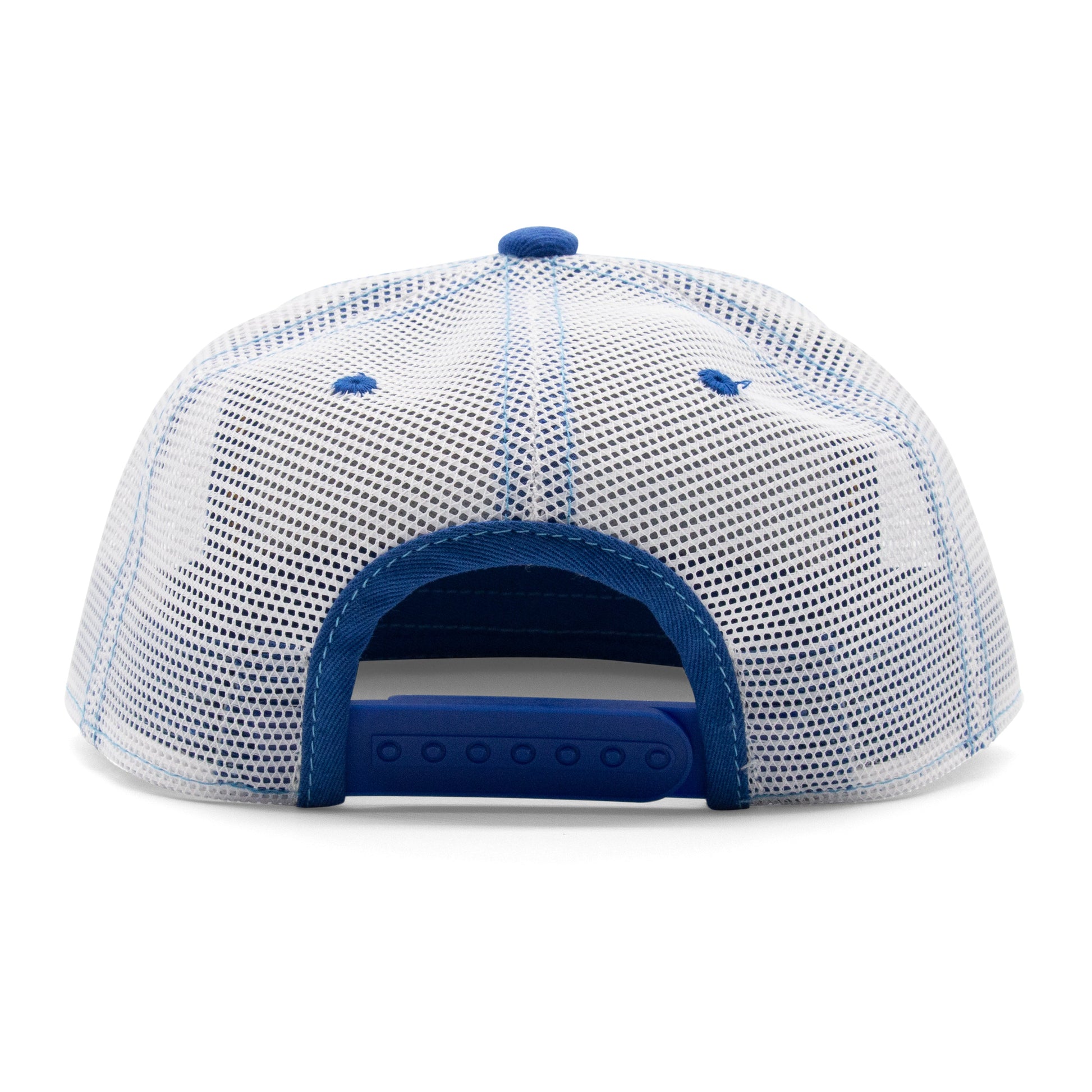Kids Marlin Flat Bill Hat royal back view