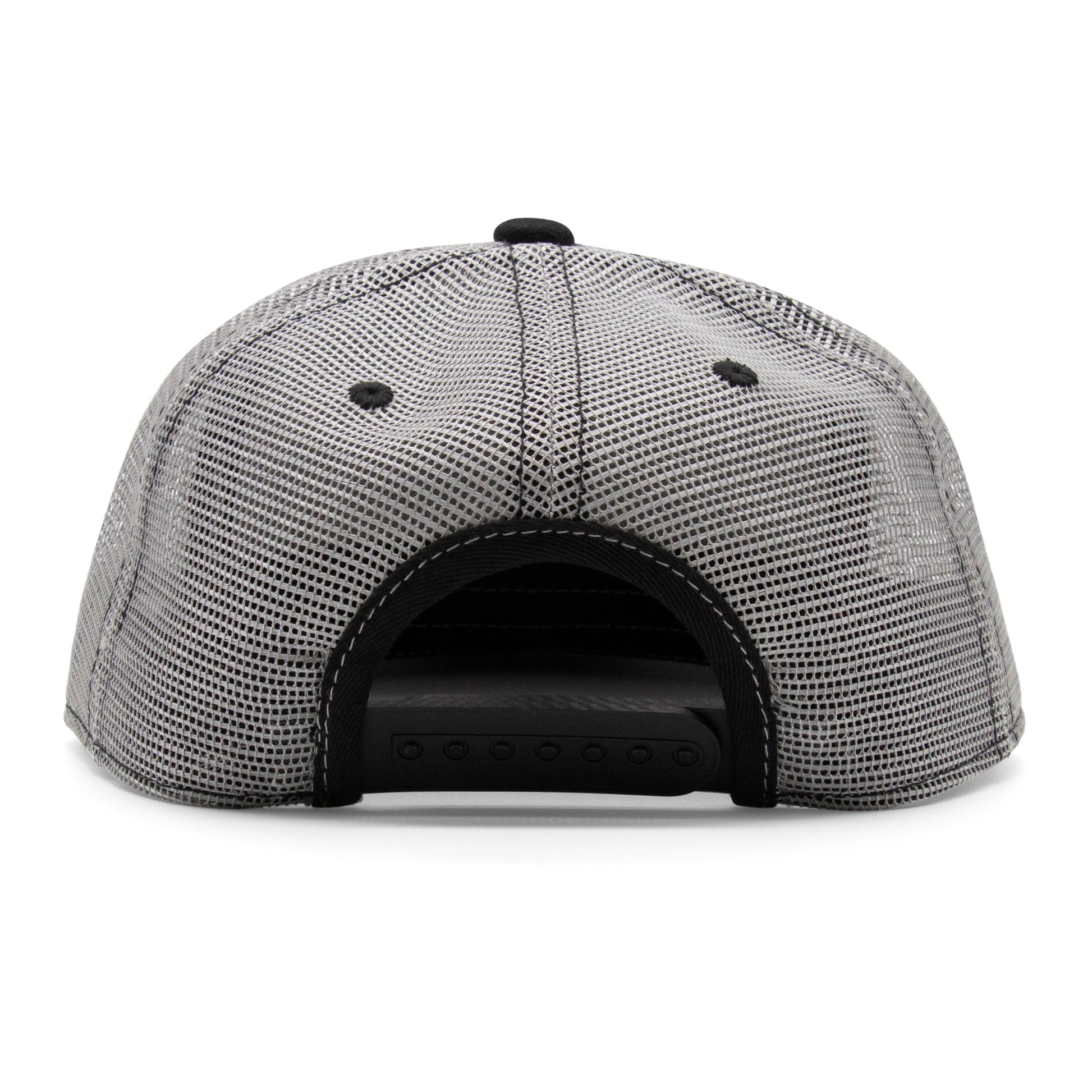 Kids Wolf Flat Bill Hat royal back view