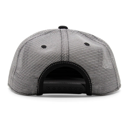 Kids Wolf Flat Bill Hat royal back view