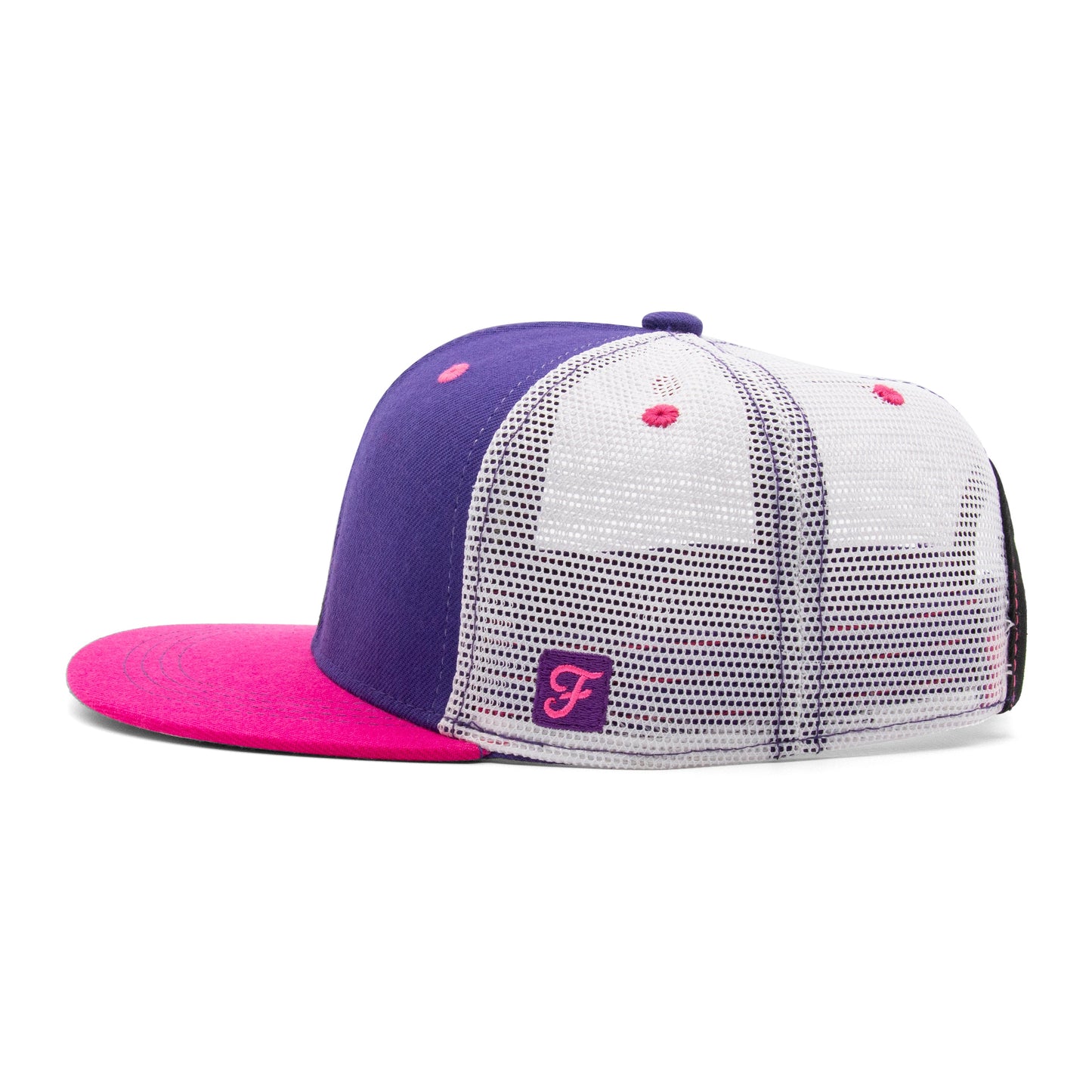 Kids Unicorn Flat Bill Hat royal right side view