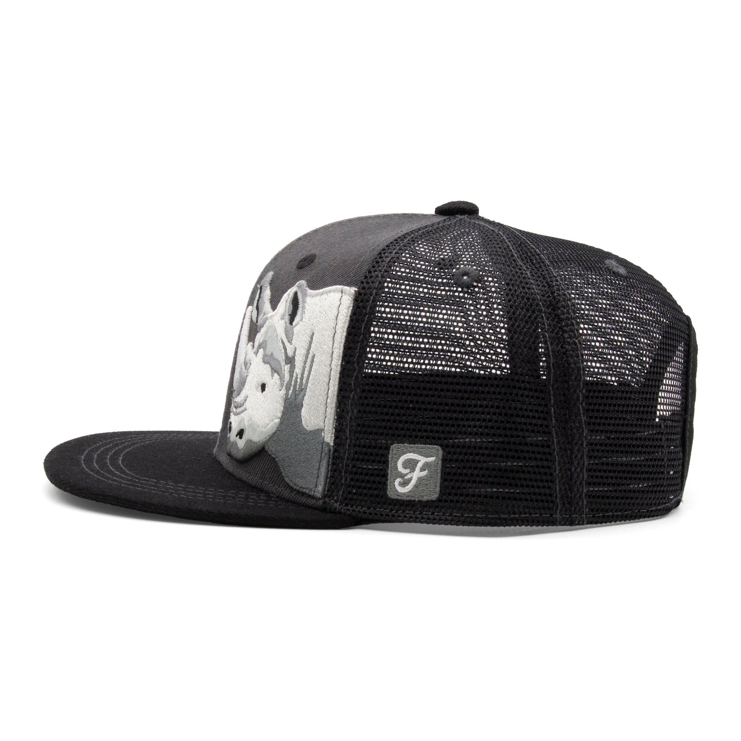 Kids Rhino Flat Bill Hat royal right side view