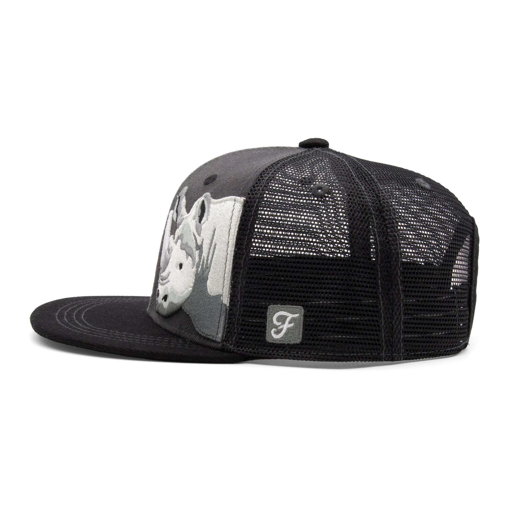 Kids Rhino Flat Bill Hat royal right side view