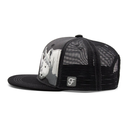 Kids Rhino Flat Bill Hat royal right side view
