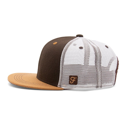 Kids Bear Flat Bill Hat royal right side view