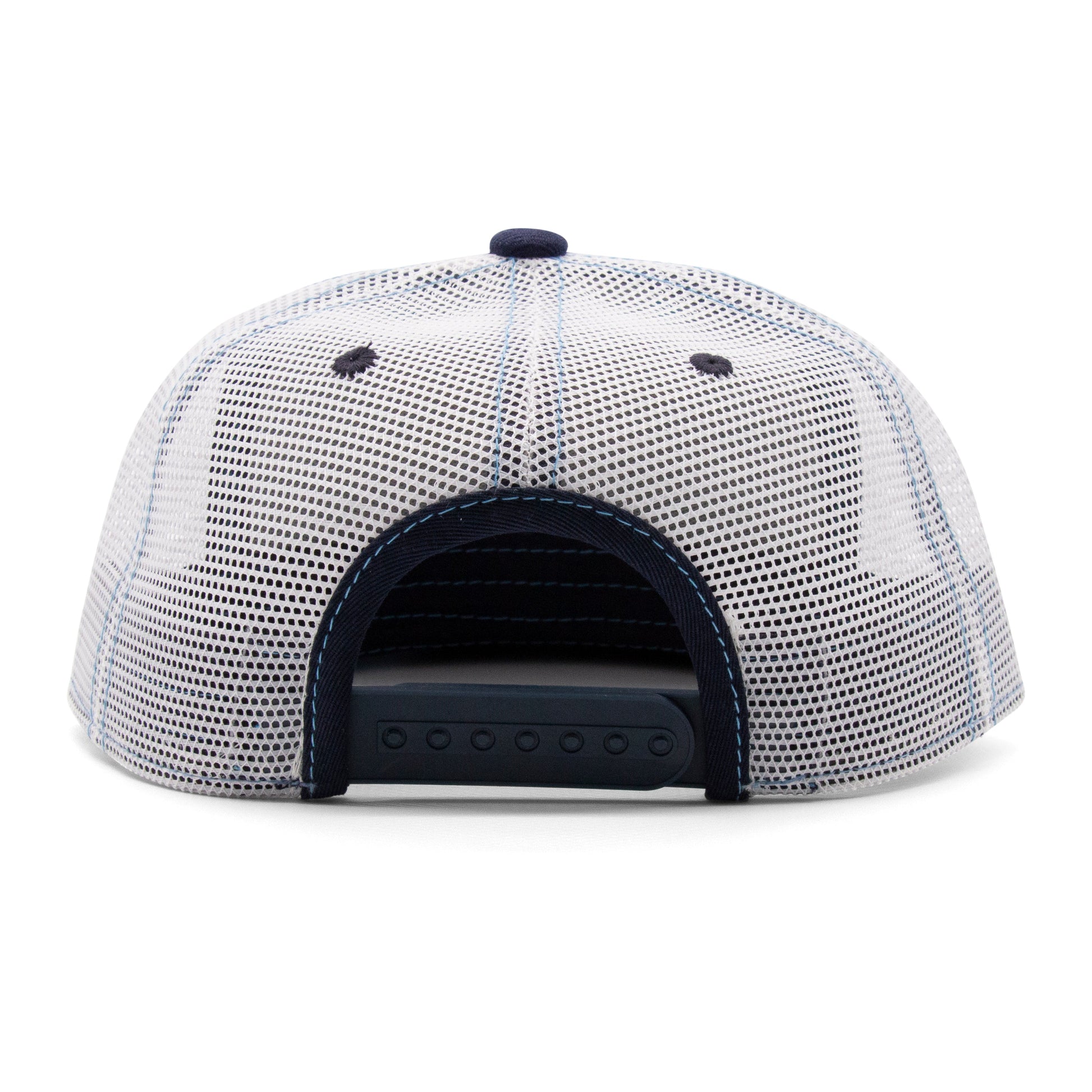 Kids Dolphin Flat Bill Hat royal back view