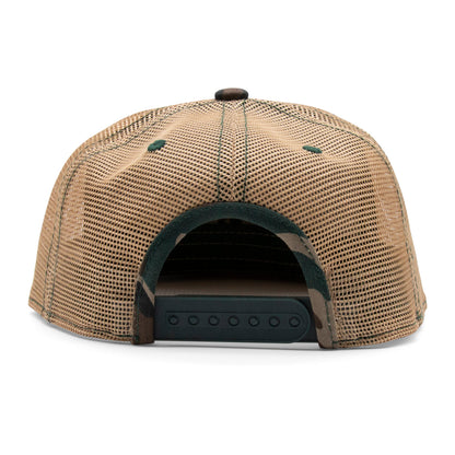 Kids Bigfoot Flat Bill Hat royal back view