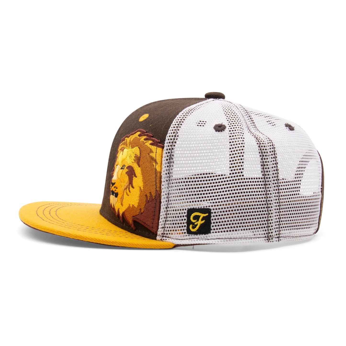 Kids Lion Flat Bill Hat royal right side view
