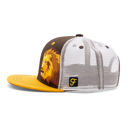 Kids Lion Flat Bill Hat royal right side view