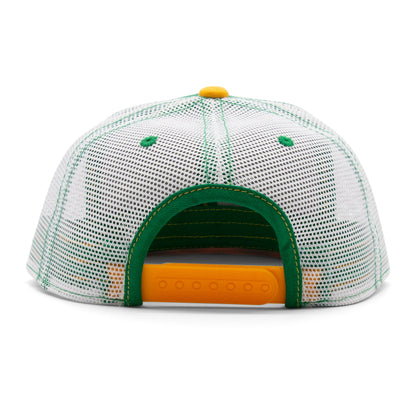 Kids Giraffe Flat Bill Hat royal back view