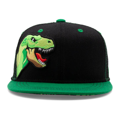 Adult Trex Flat Bill Hat royal front view
