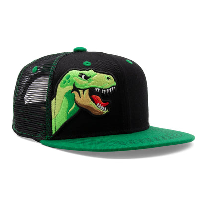 Adult Trex Flat Bill Hat royal left side view