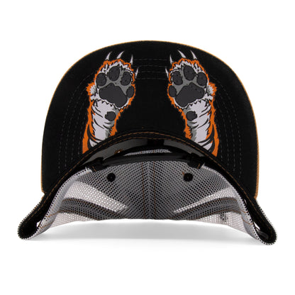 Kids Tiger Flat Bill Hat royal under-brim view